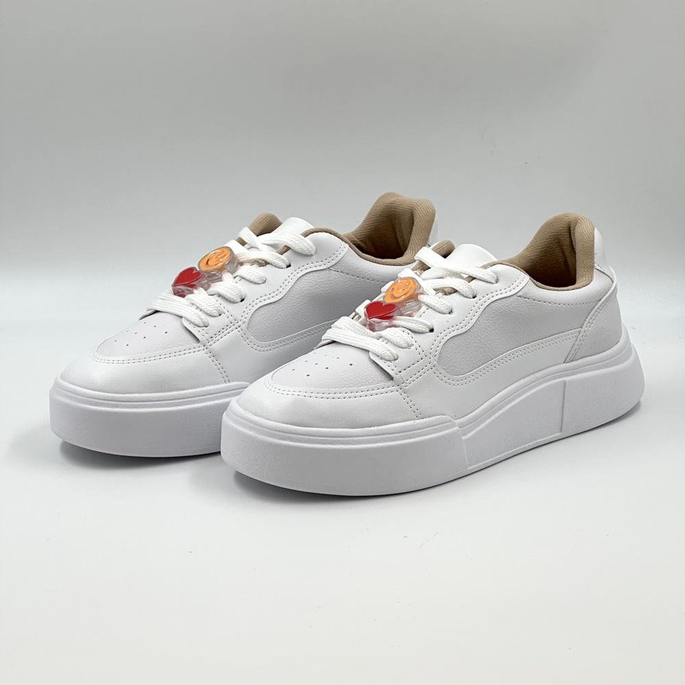 Tênis Moleca Casual Flatform Feminino Branco 2