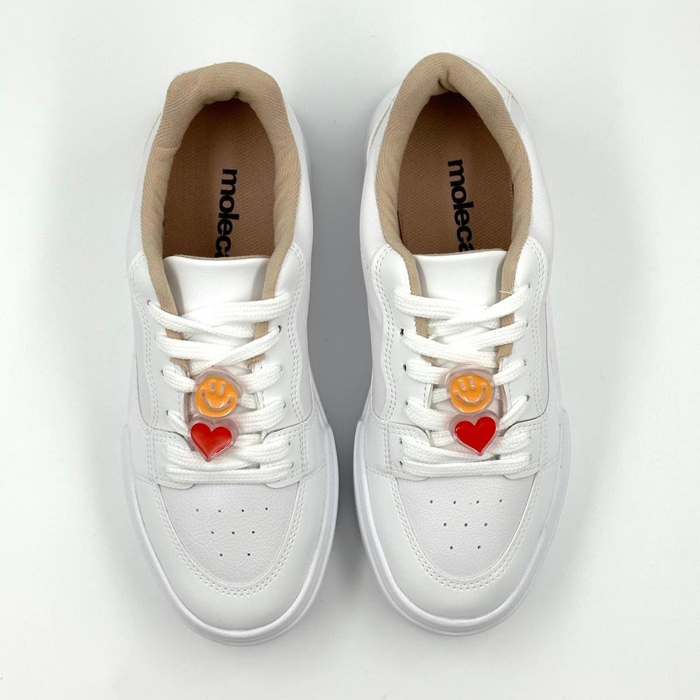 Tênis Moleca Casual Flatform Feminino Branco 5