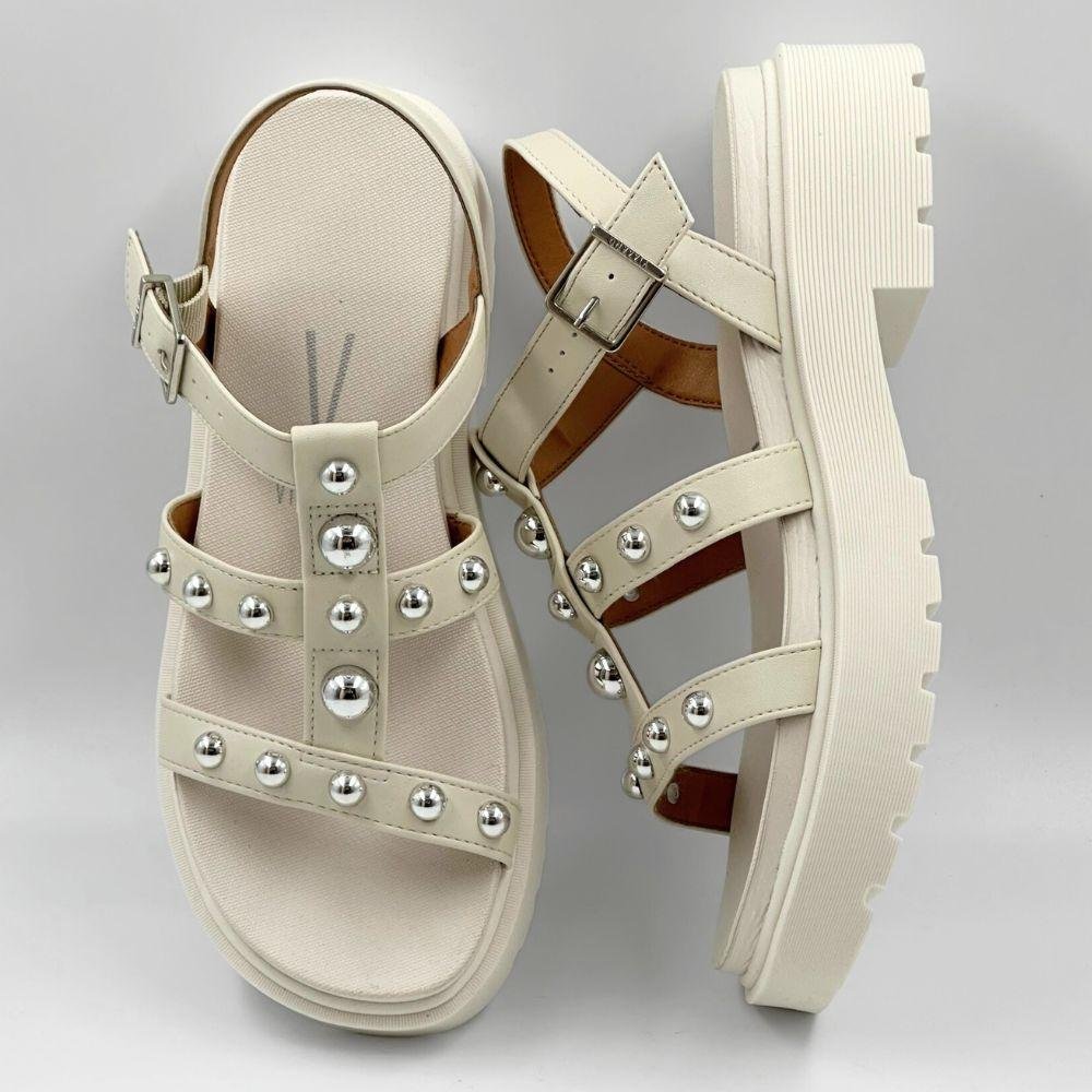 Sandália Vizzano Flatform Tratorada Salto Médio Feminina Branco 4