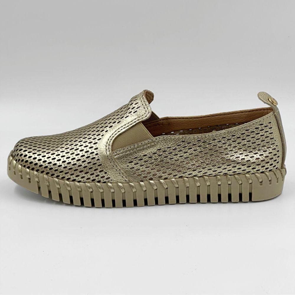 Tênis Bottero Casual Slip On Metalizado Feminino