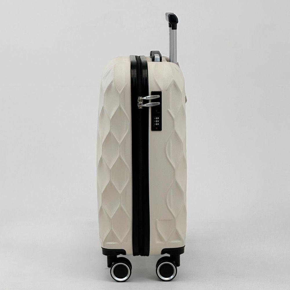 Mala de Viagem Santino de Bordo Rígida Marselha Unissex Branco 2