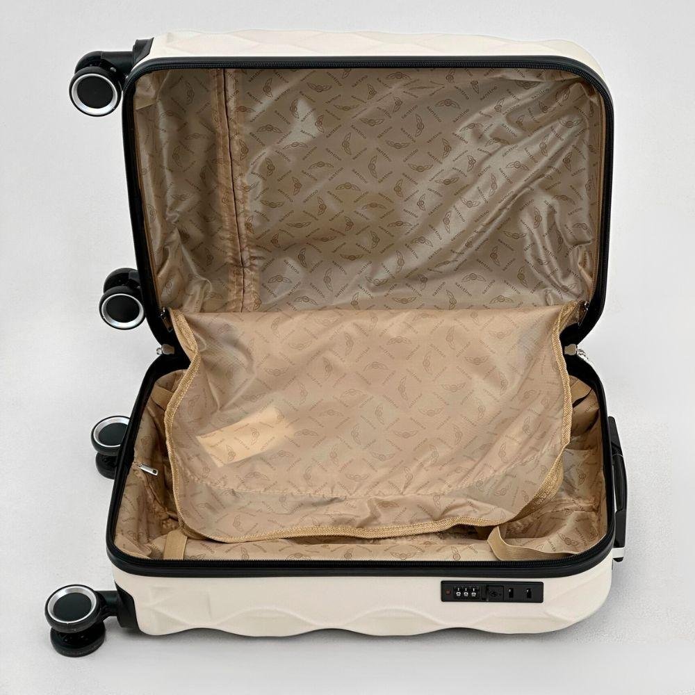 Mala de Viagem Santino de Bordo Rígida Marselha Unissex Branco 4