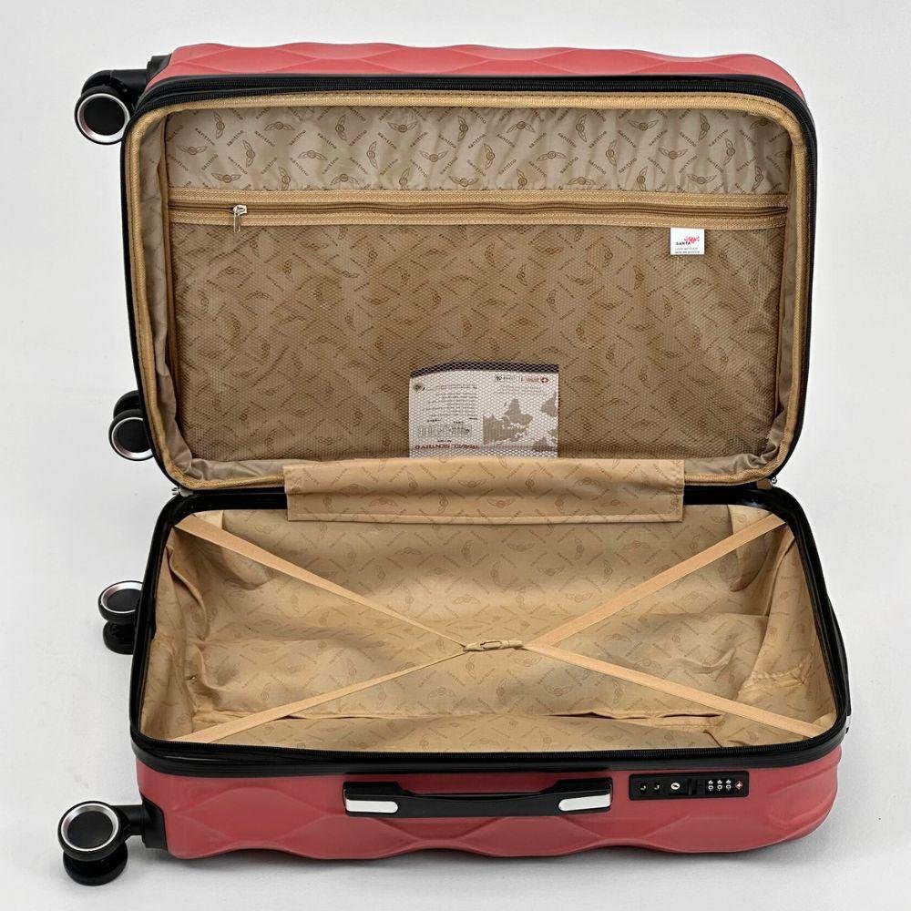 Mala de Viagem Santino Média Rígida Marselha Unissex Vermelho 5