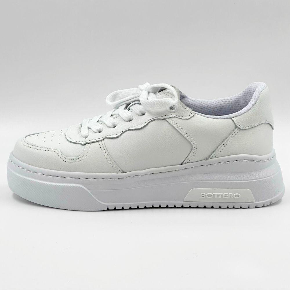 Tênis Bottero Casual Flatform com Cadarço Feminino Branco 1