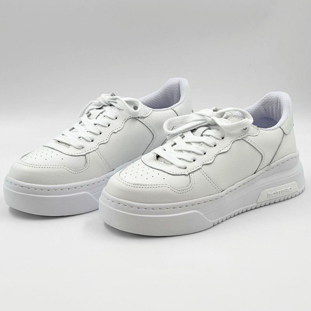 Tênis Bottero Casual Flatform com Cadarço Feminino Branco 2