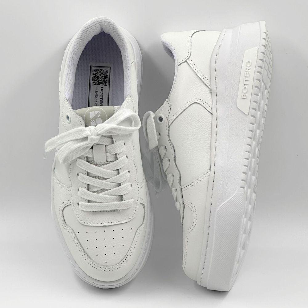 Tênis Bottero Casual Flatform com Cadarço Feminino Branco 4