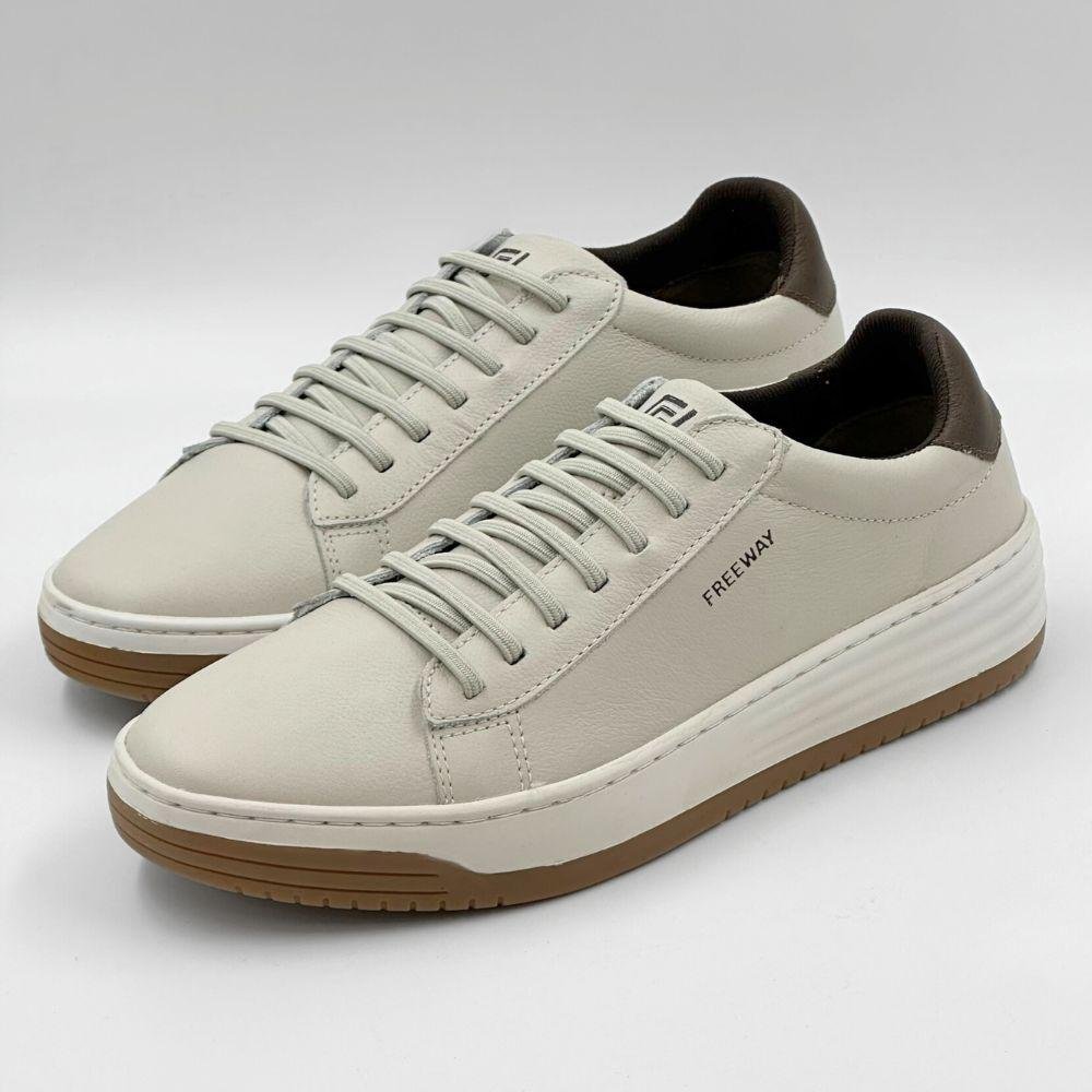 Sapatênis Freeway com Cadarço em Elástico Masculino Branco 2