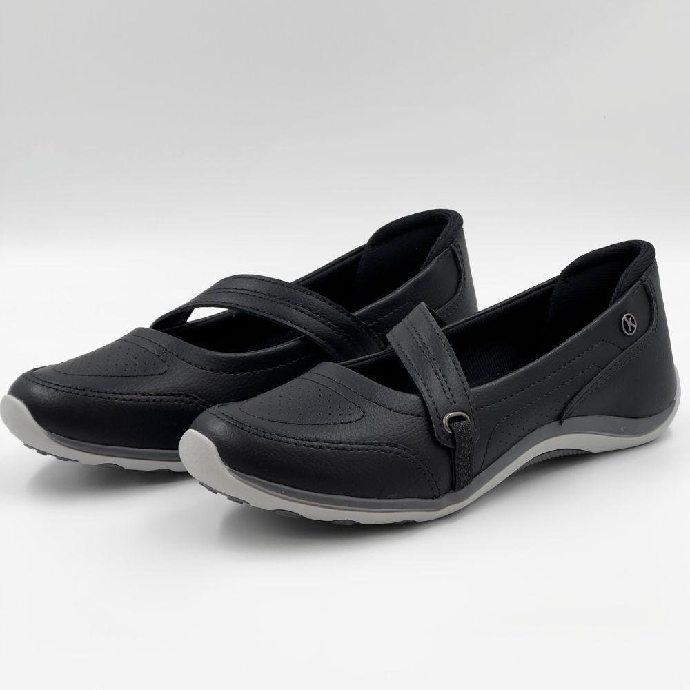 Tênis Kolosh Casual Slip On com Tira Feminino Preto 2