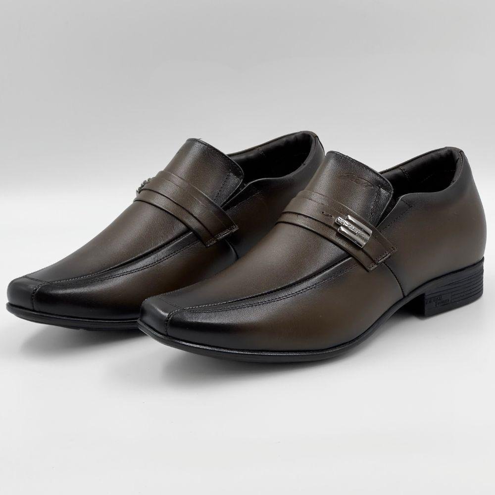 Sapato Jota Pe Social Slip On Grow Air Masculino Marrom 2