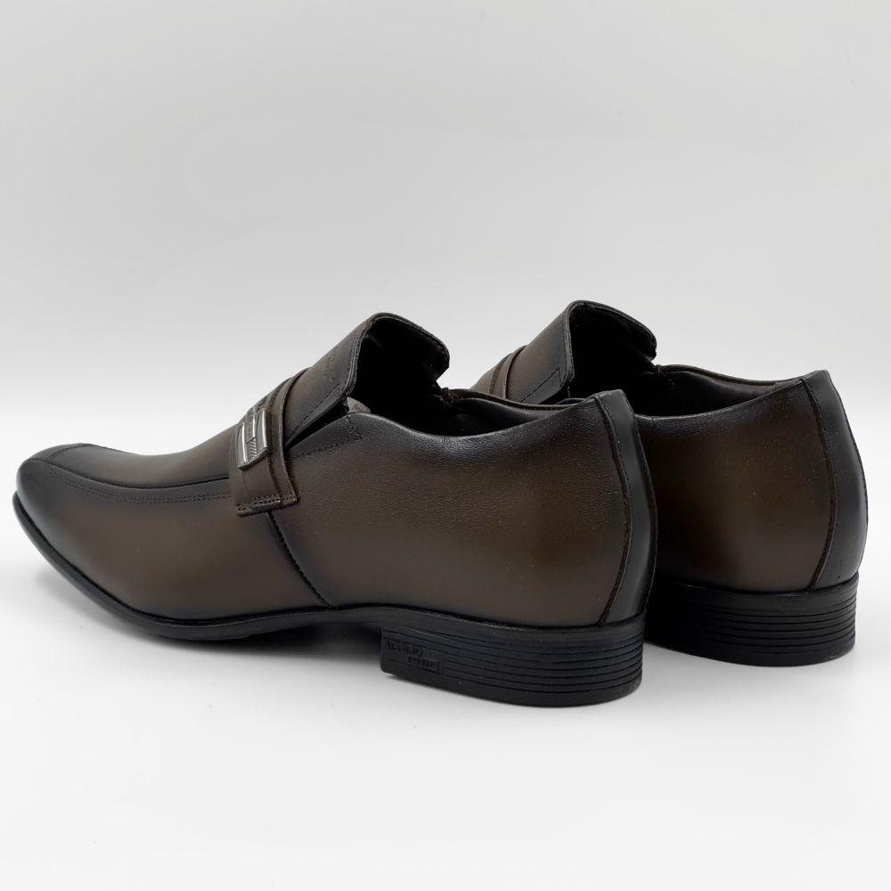 Sapato Jota Pe Social Slip On Grow Air Masculino Marrom 3