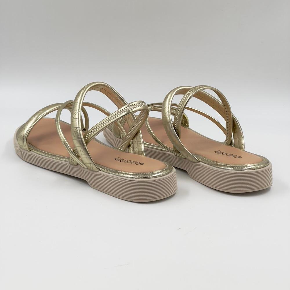 Sandália Mississipi Casual Flatform Feminina Dourado 4