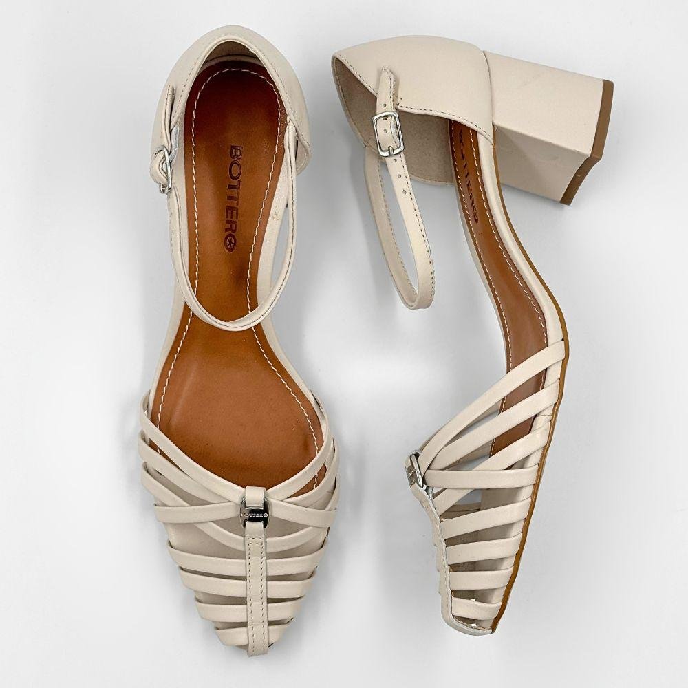 Sandália Bottero Casual Salto Bloco Feminina Cinza 4