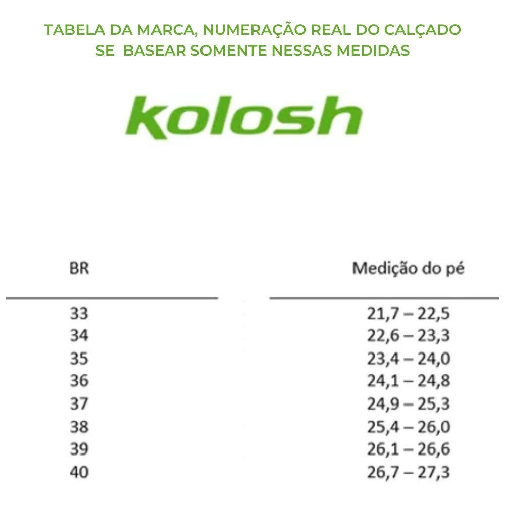 Tênis Kolosh Casual com Zíper Feminino Preto 6