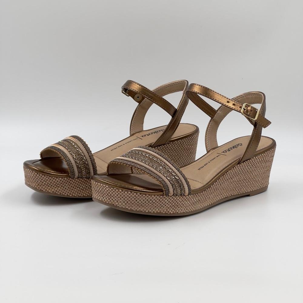 Sandália Dakota Anabela Casual Feminina Marrom 2