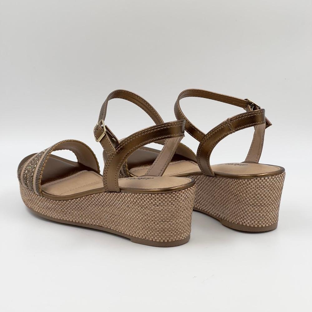 Sandália Dakota Anabela Casual Feminina Marrom 4