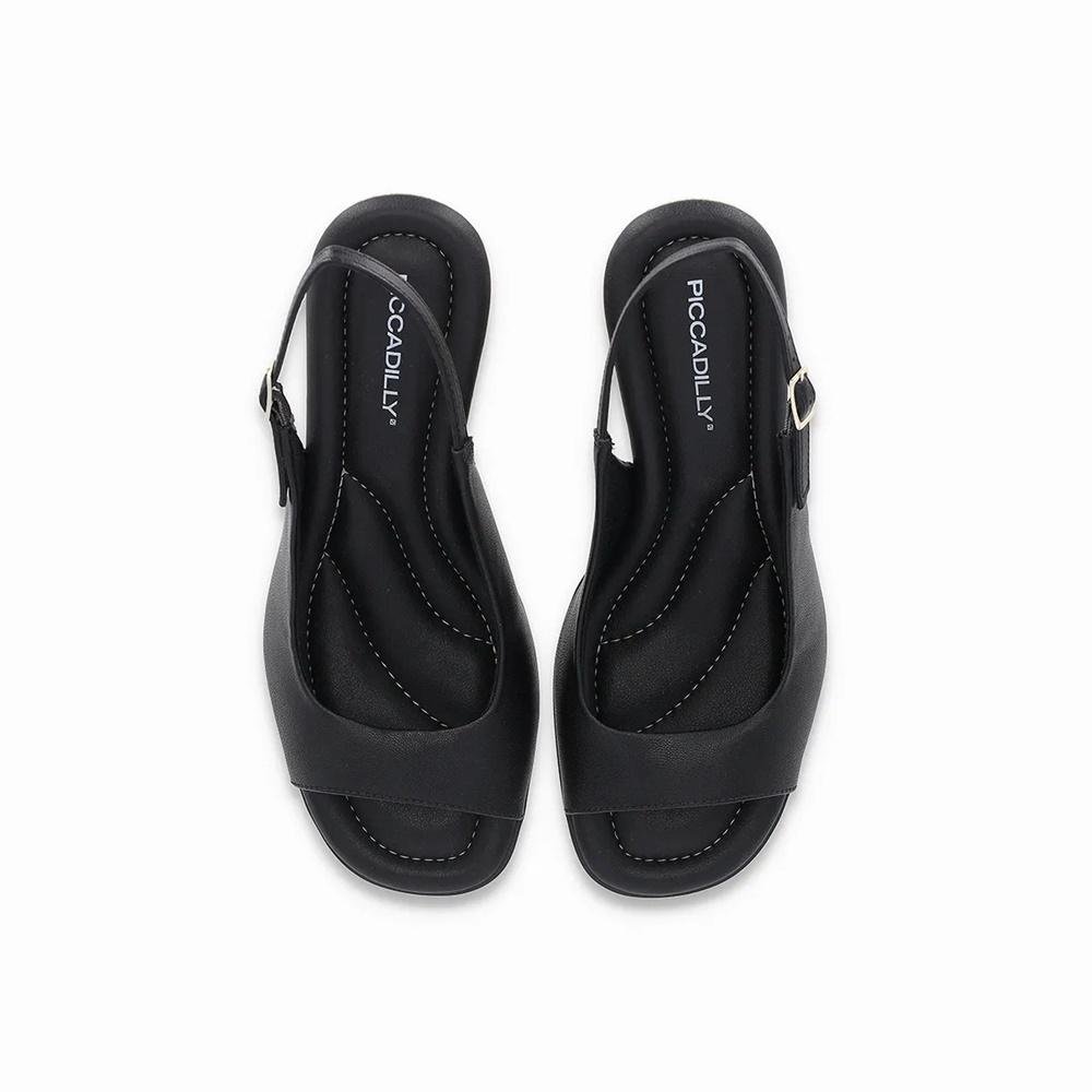 Sandália Piccadilly Casual Anabela Feminina Preto 3