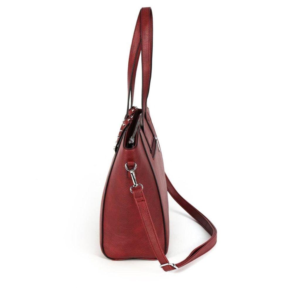 Bolsa Gash Sacola Estruturada Média em P.u Feminina Vermelho 3