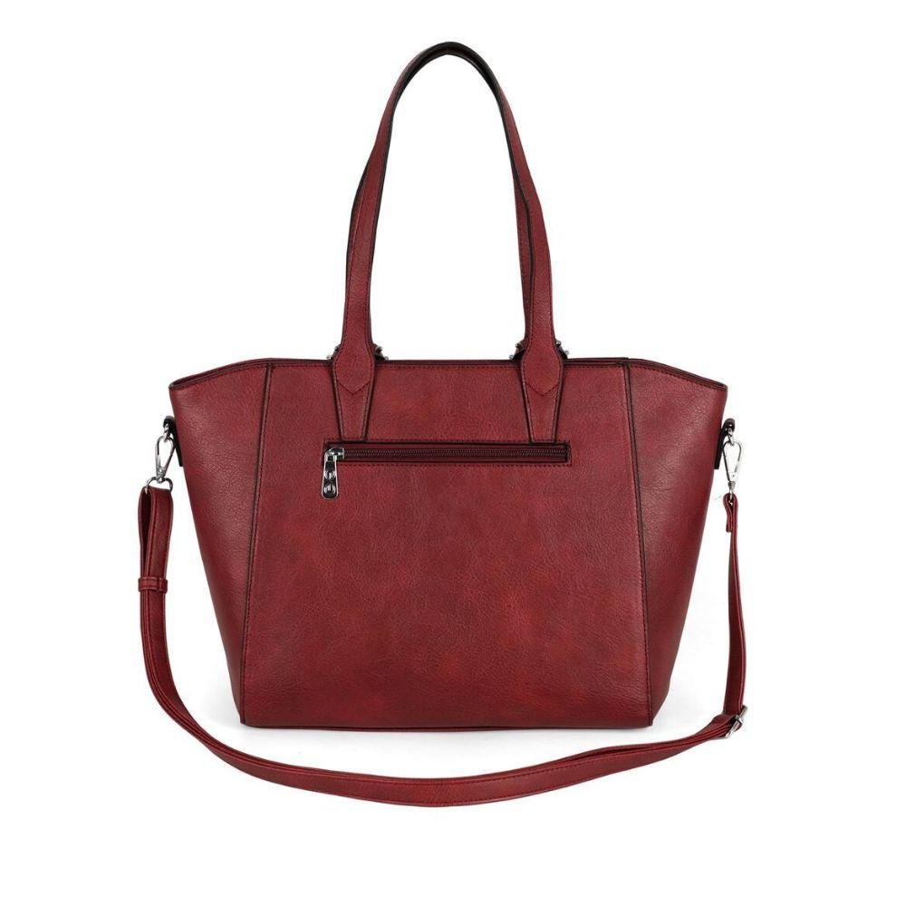 Bolsa Gash Sacola Estruturada Média em P.u Feminina Vermelho 4