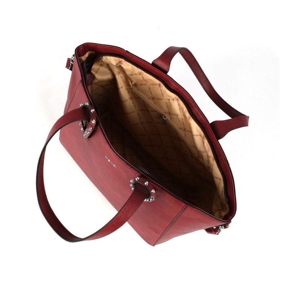 Bolsa Gash Sacola Estruturada Média em P.u Feminina Vermelho 5