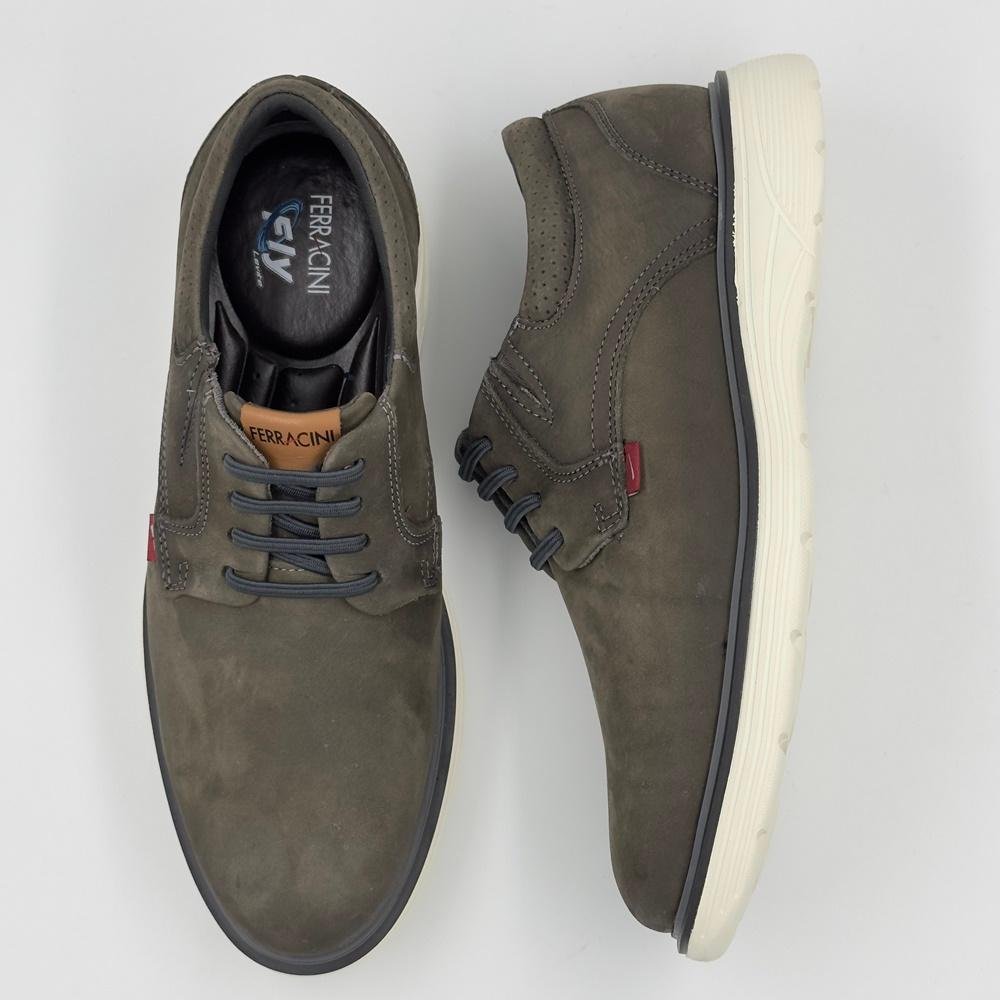 Sapato Ferracini Casual Louvre Vox Com Cadarço Elástico Masculino Marrom 5