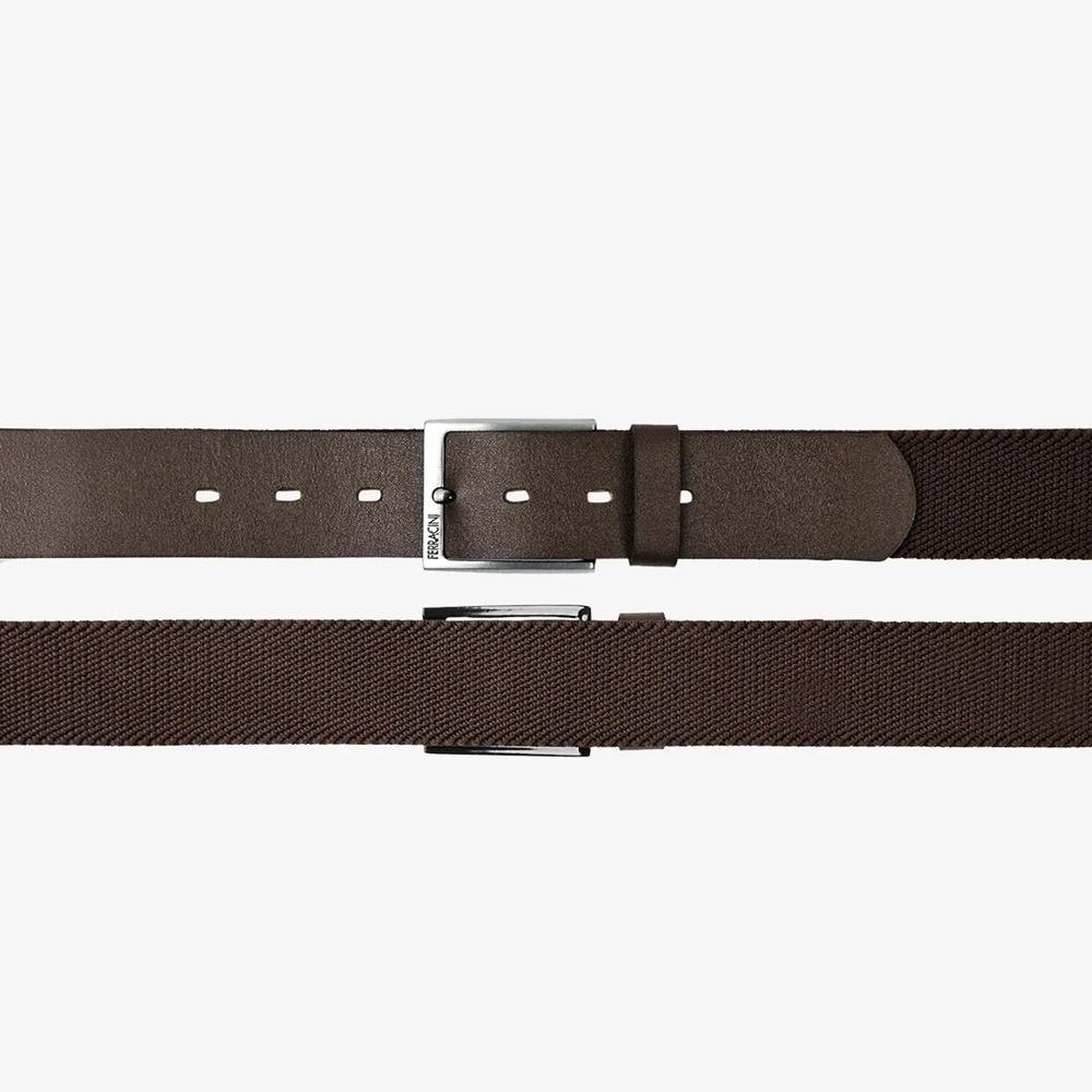 Cinto Ferracini com Elástico Casual Masculino Marrom 3