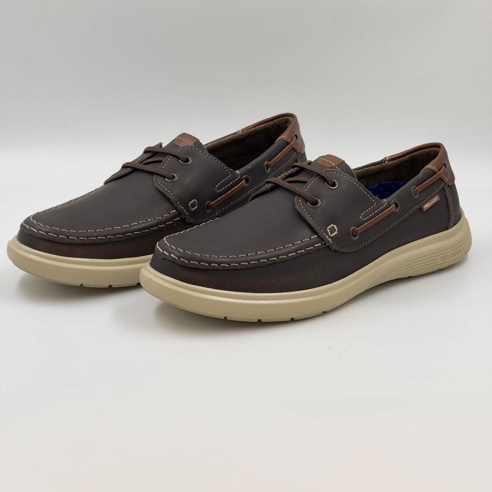 Sapato Pegada Mocassim com Cadarço Elástico Masculino Marrom 2