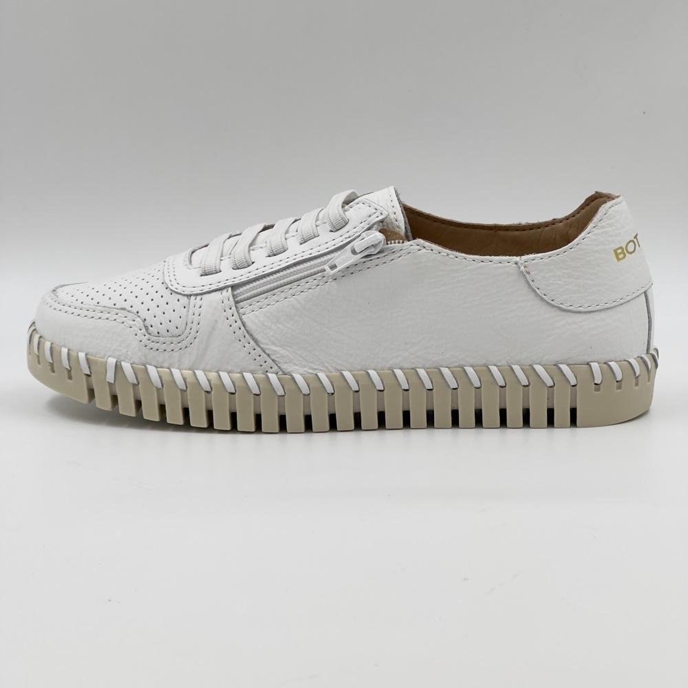 Tênis Bottero Casual com Cadarço Elástico Feminino Branco 1