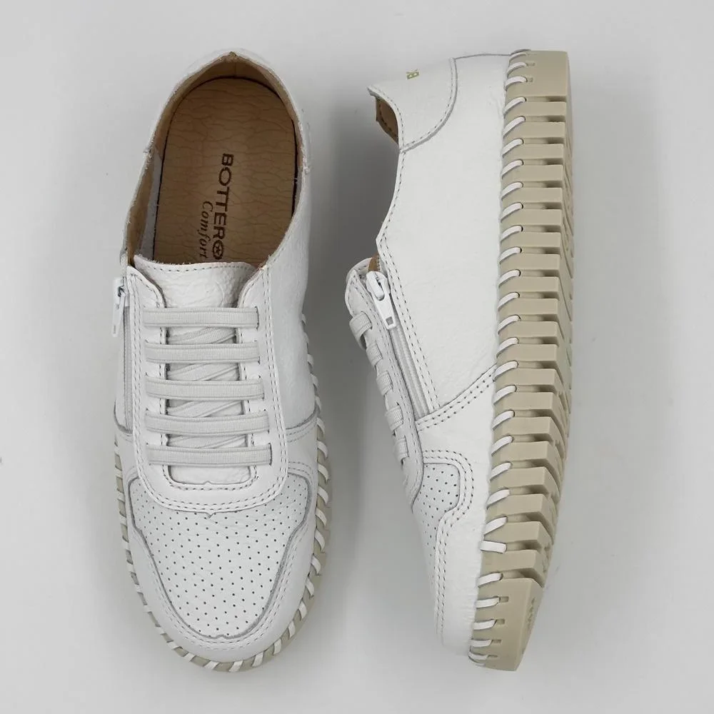 Tênis Bottero Casual com Cadarço Elástico Feminino Branco 5