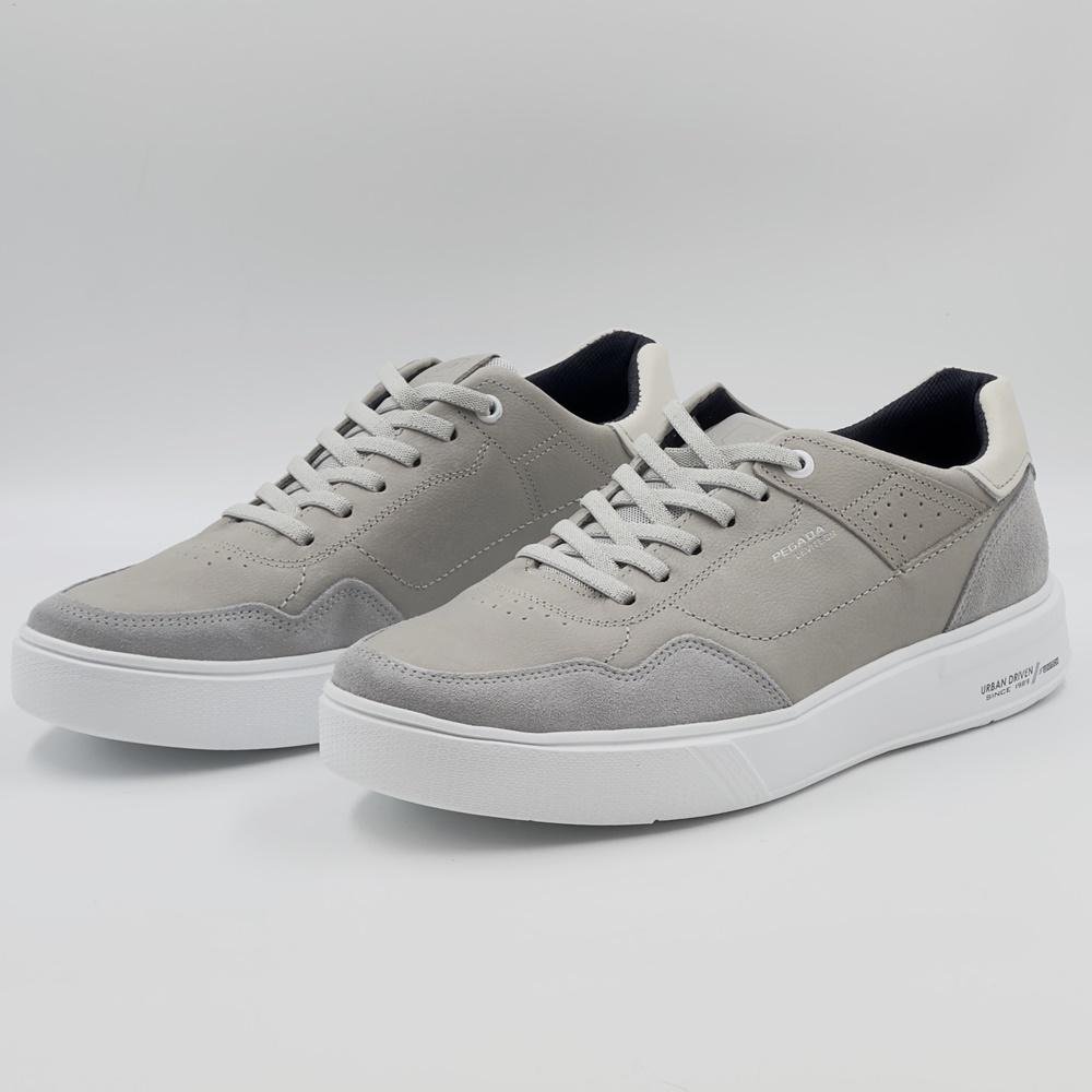 Sapatênis Pegada Casual com Cadarço Elástico Masculino Bege/Cinza 2