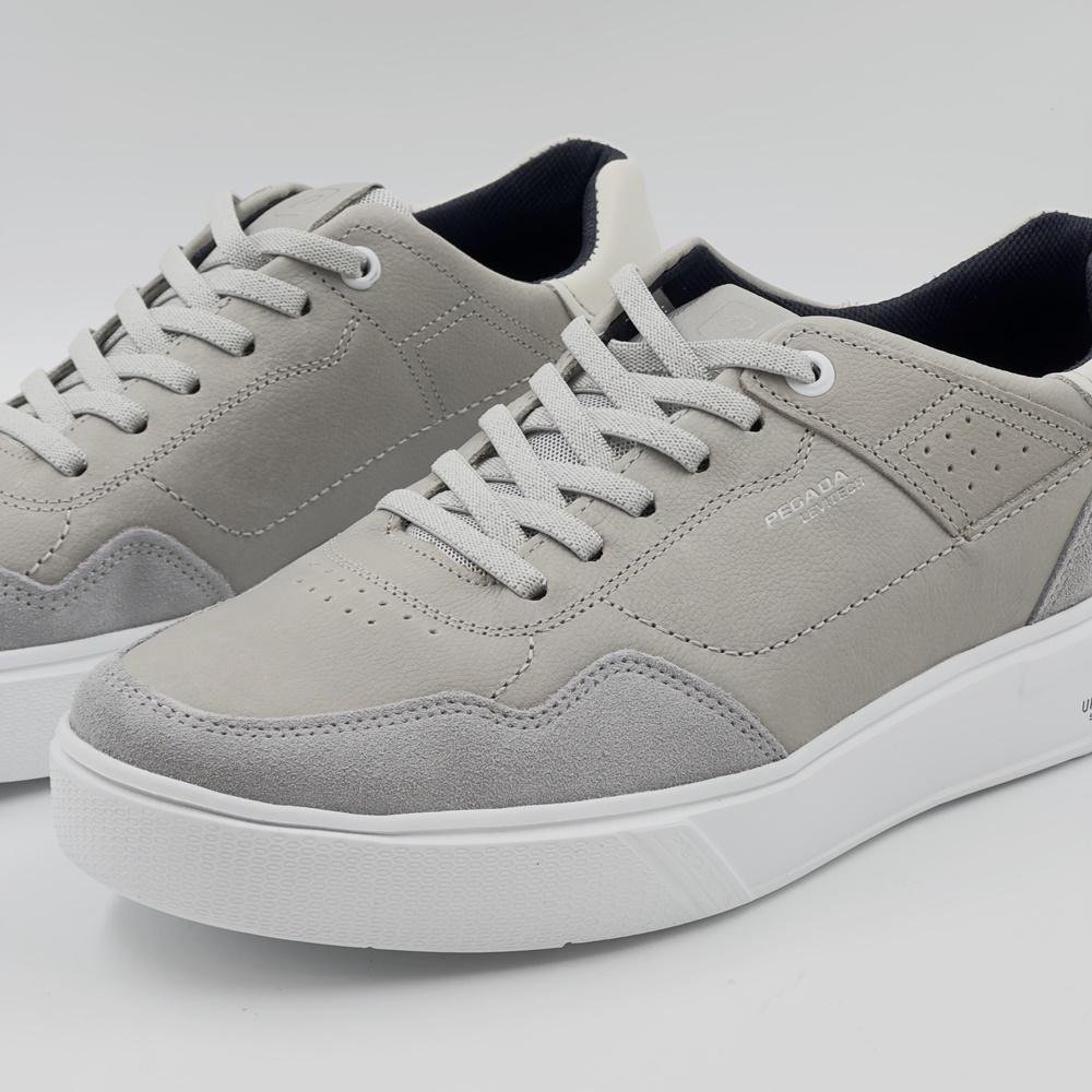 Sapatênis Pegada Casual com Cadarço Elástico Masculino Bege/Cinza 3