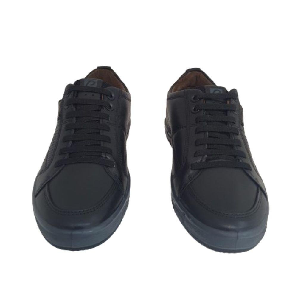 Sapatênis Pegada Casual com Cadarço Elástico Masculino Preto 3