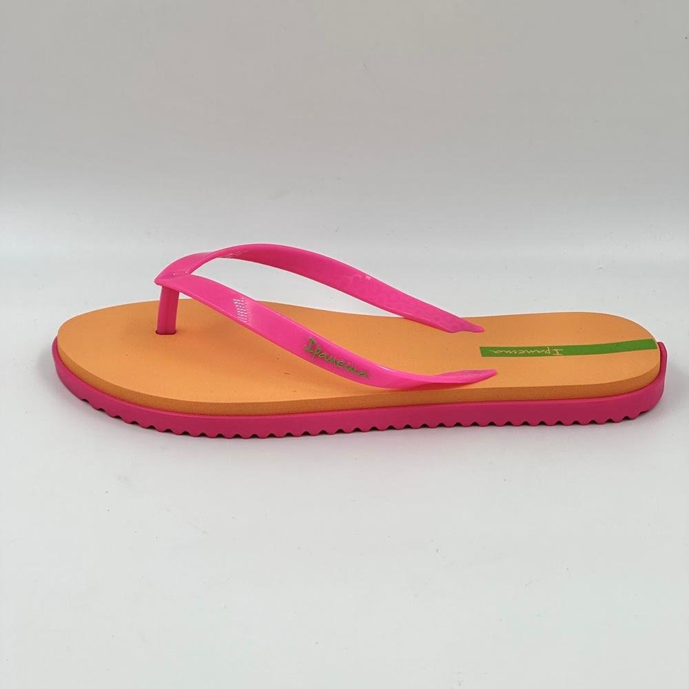 Chinelo Ipanema Rio Tira Fina Feminino Rosa/Laranja 1
