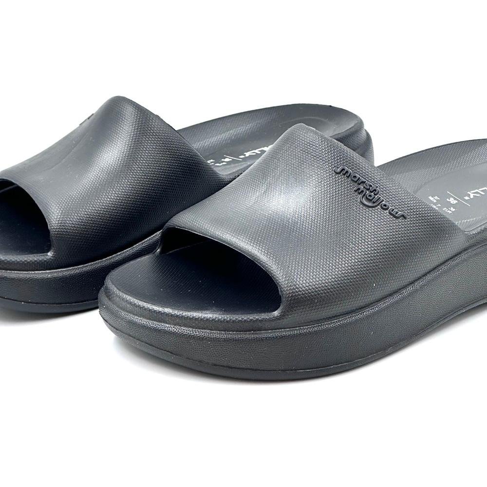 Tamanco Piccadilly Slide Marshmallow Feminino Preto 3
