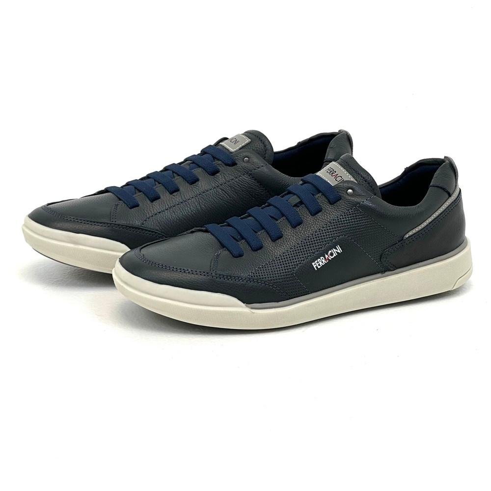 Sapatênis Ferracini Cadarço Elástico Star Casual Masculino Azul/Cinza 2