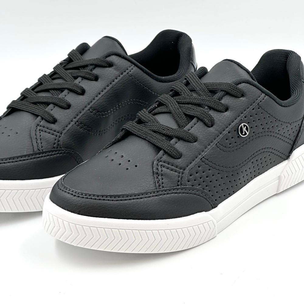 Tênis Kolosh Casual com Cadarço Feminino Preto 3