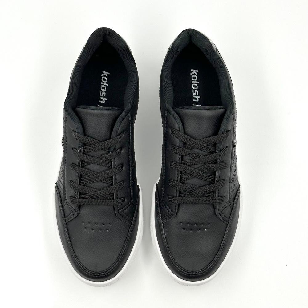 Tênis Kolosh Casual com Cadarço Feminino Preto 5