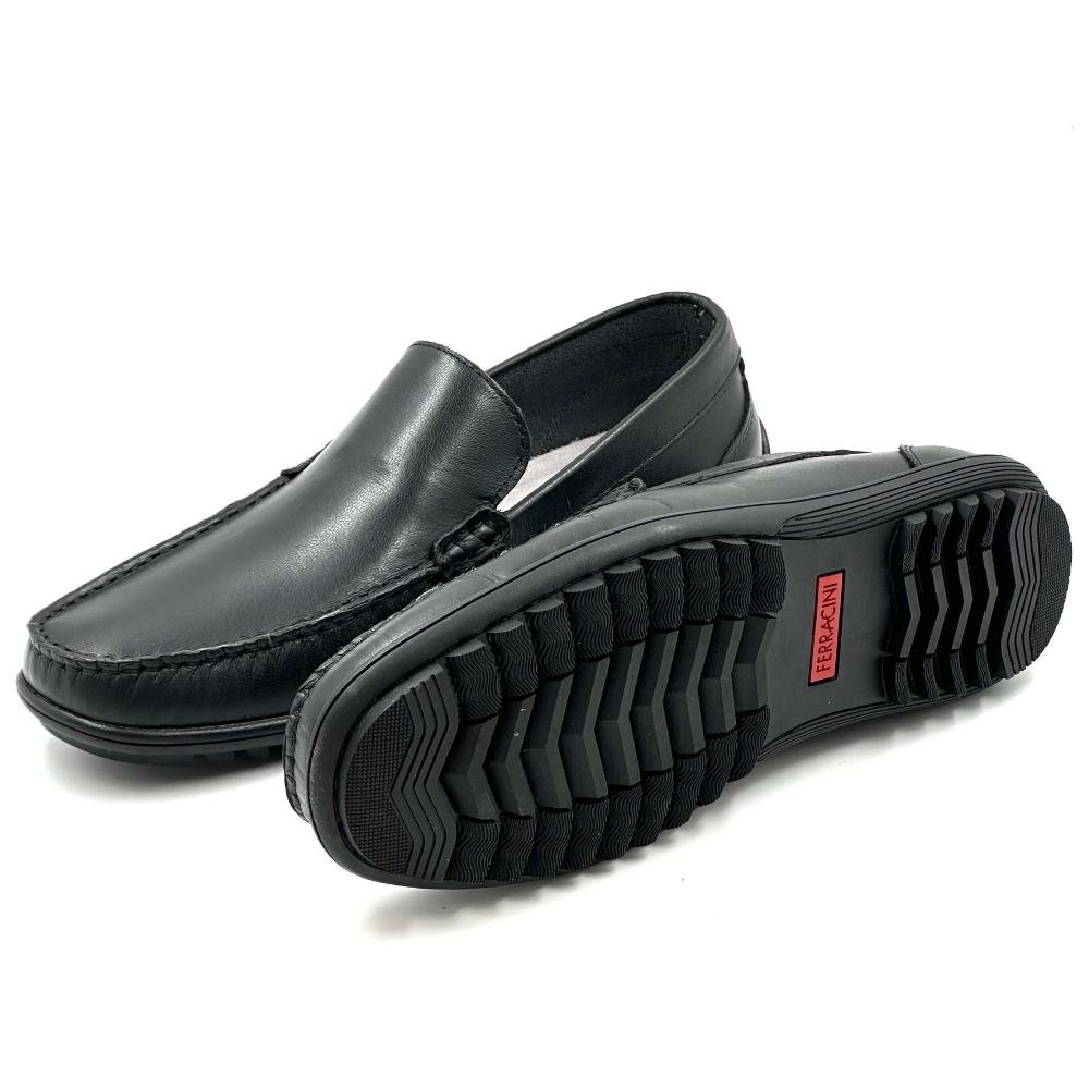Sapato Ferracini Mocassim Neo Drive Masculino Preto 5