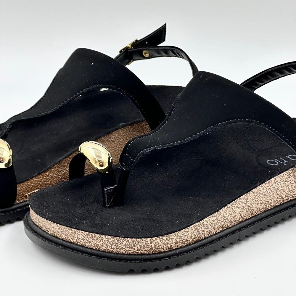 Sandália Papete Beira Rio Casual Feminina Preto 3