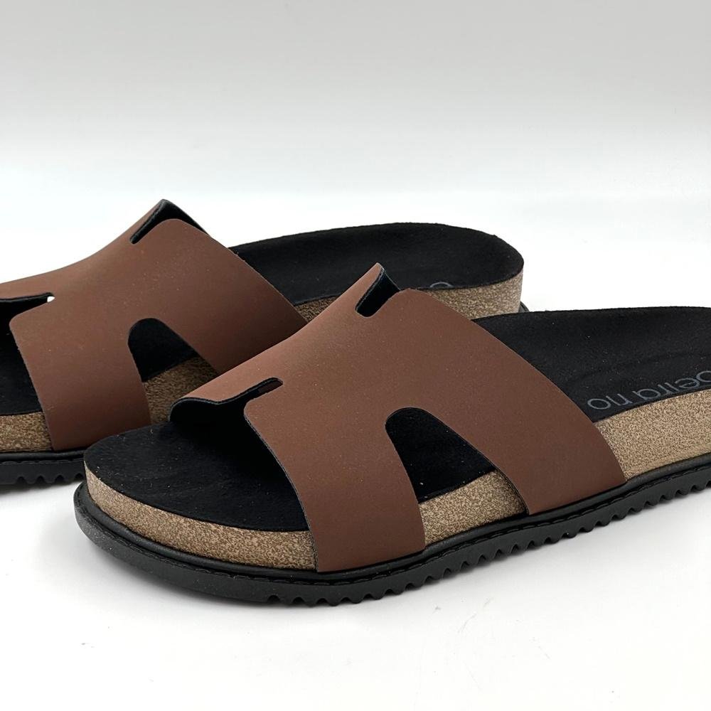 Sandália Papete Slide Beira Rio Casual Feminina Marrom 3