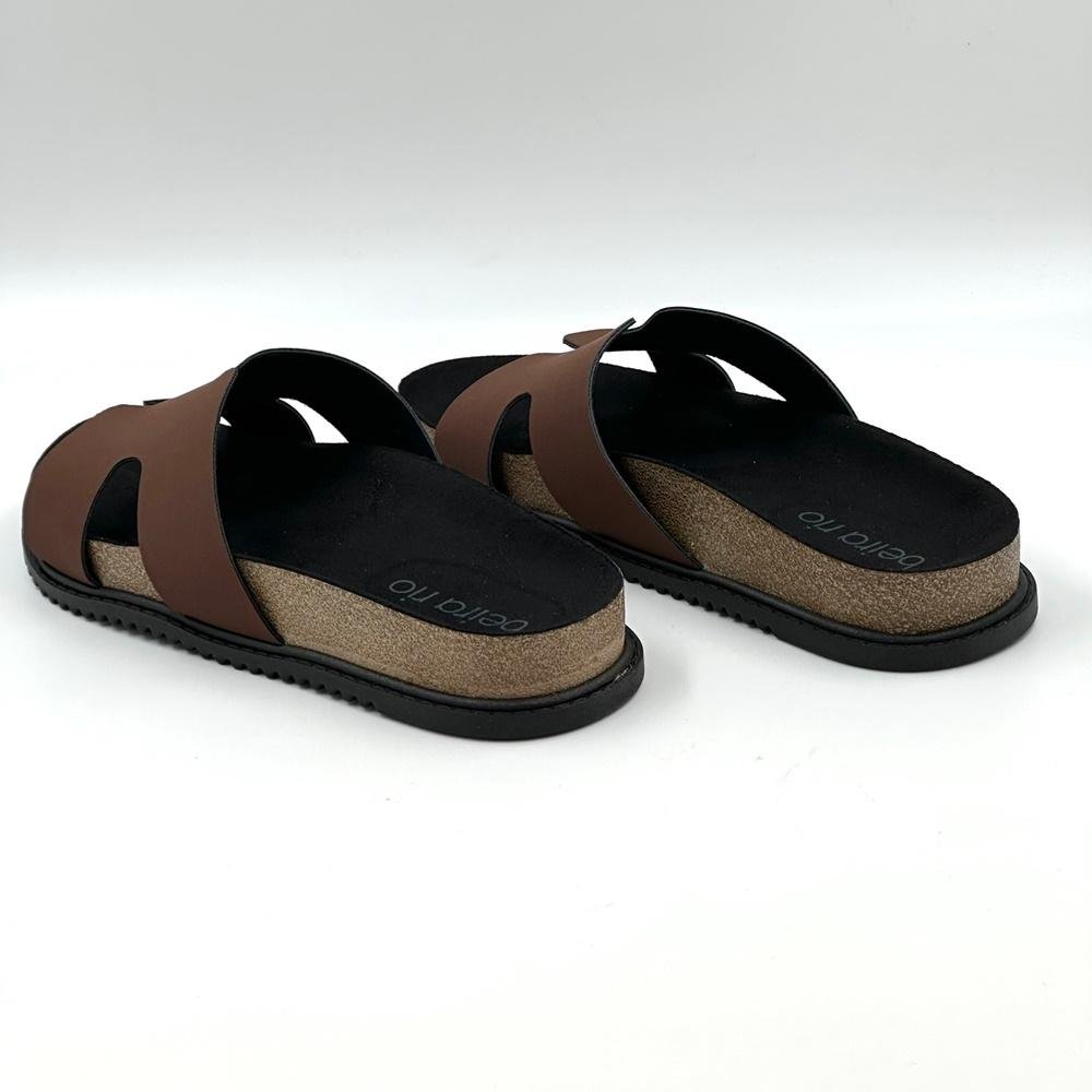 Sandália Papete Slide Beira Rio Casual Feminina Marrom 4