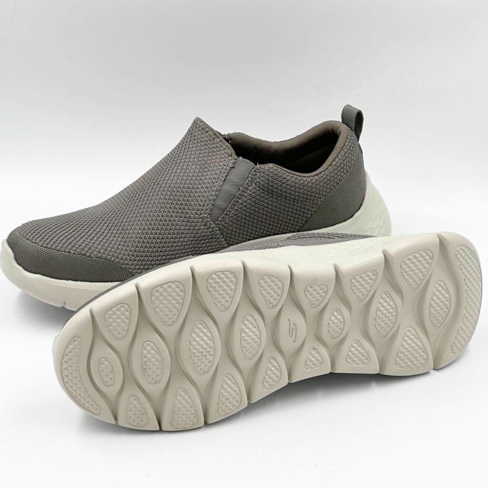 Tênis Skechers Slip Go Walk Flex Masculino Caqui 4