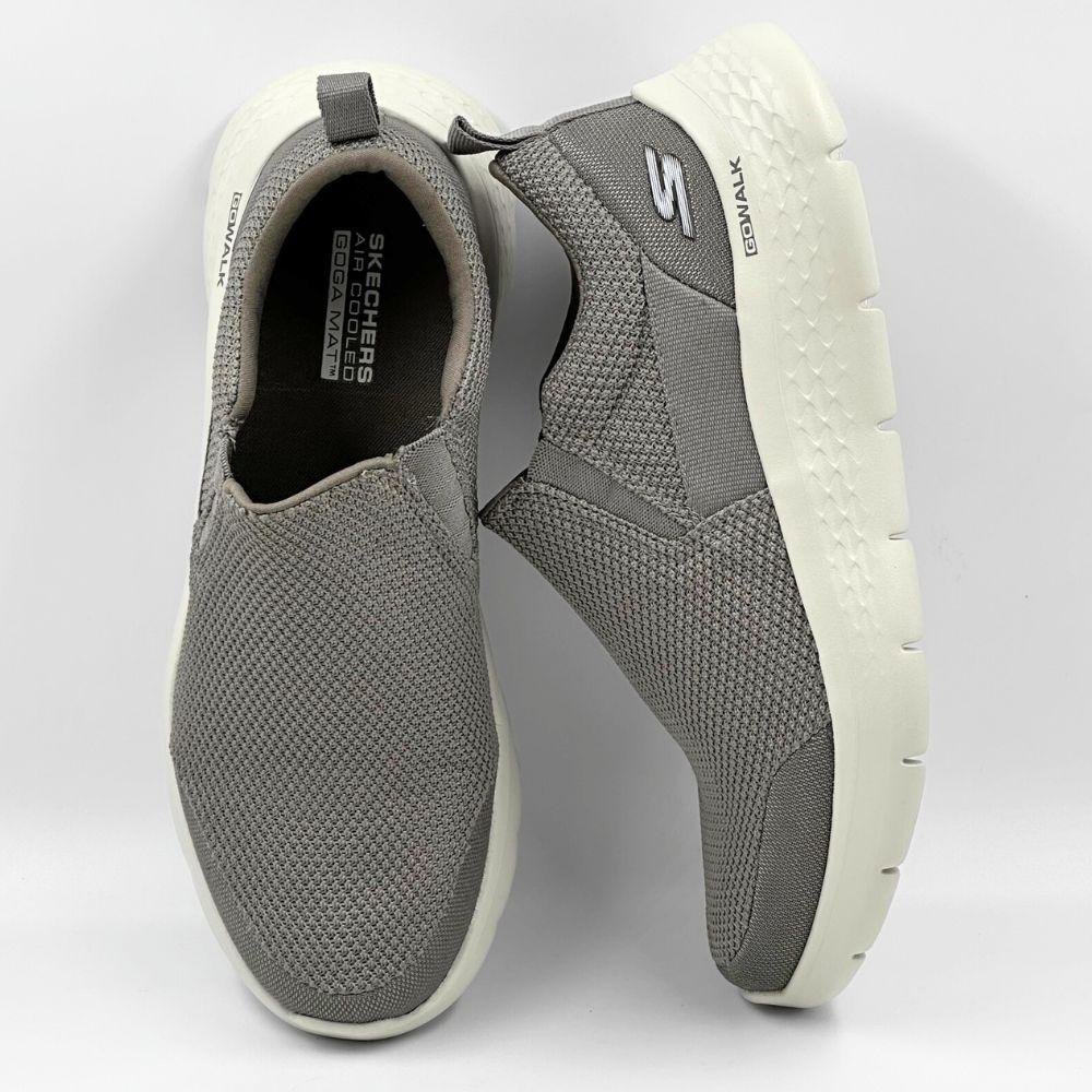 Tênis Skechers Slip Go Walk Flex Masculino Caqui 5