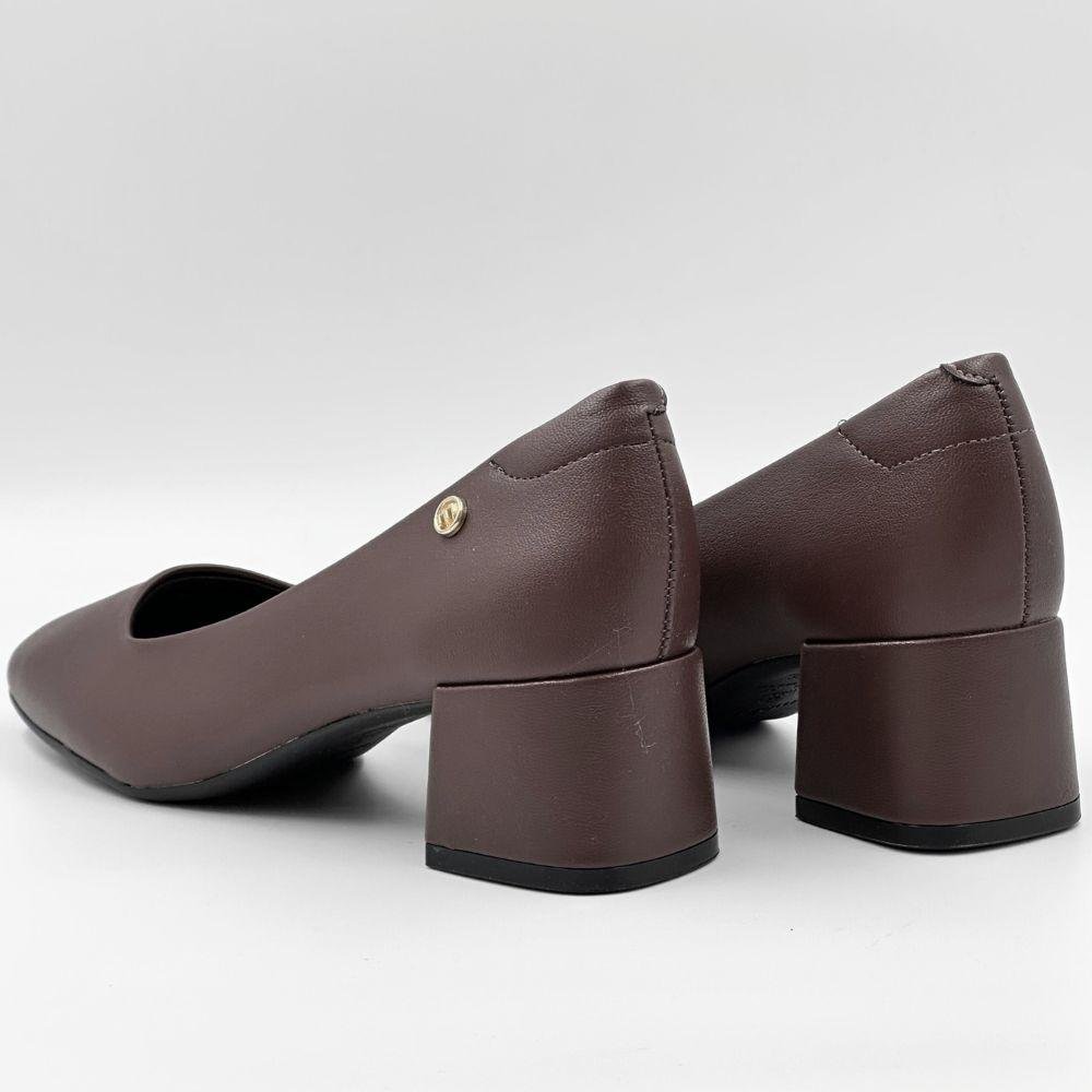 Sapato Moleca Boneca Salto Médio Feminina Chocolate 3