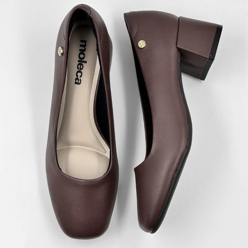 Sapato Moleca Boneca Salto Médio Feminina Chocolate 4