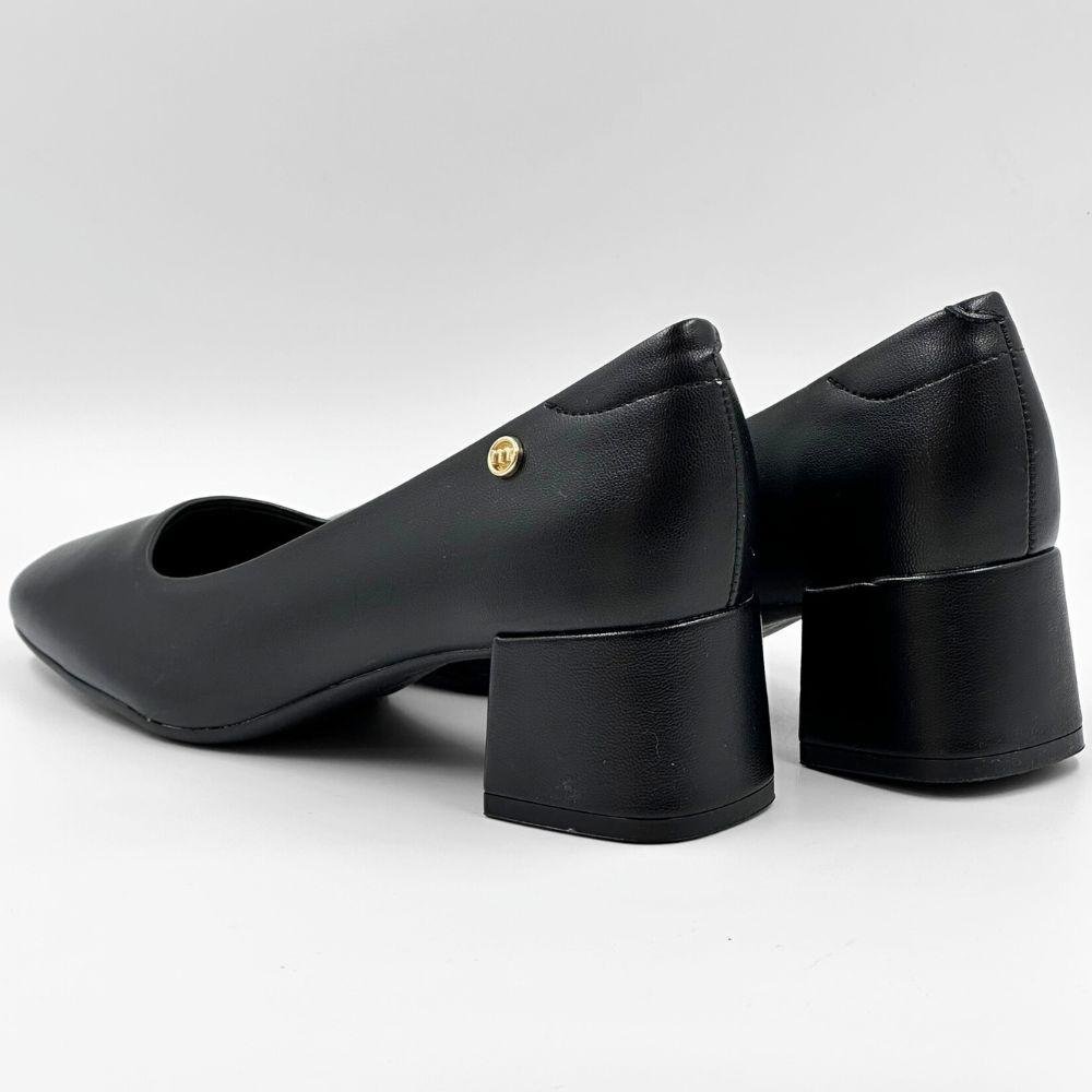 Sapato Moleca Boneca Salto Médio Feminina Preto 3