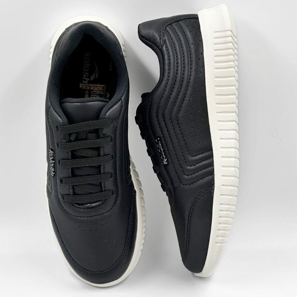 Tênis Kolosh Casual com Cadarço Elástico Feminino Preto 4