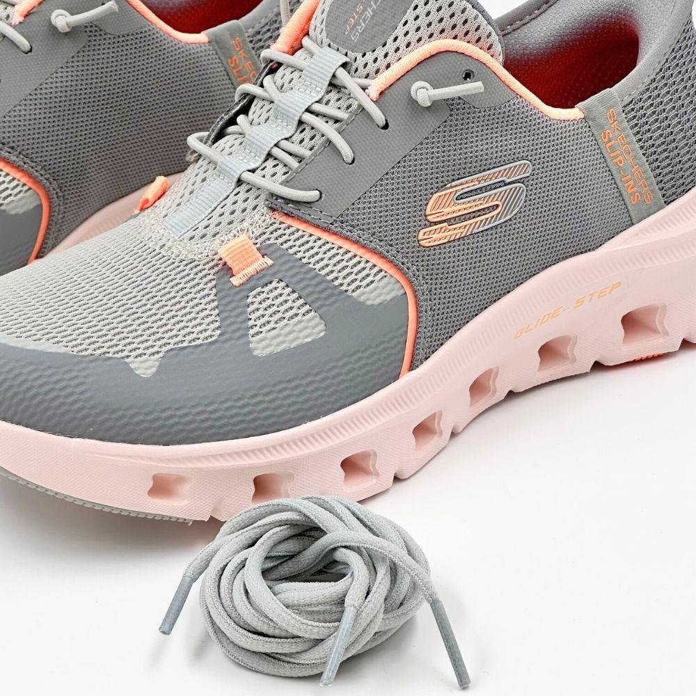 Tênis Skechers Esportivo Glide-Step Pro Feminino Cinza/Laranja 3