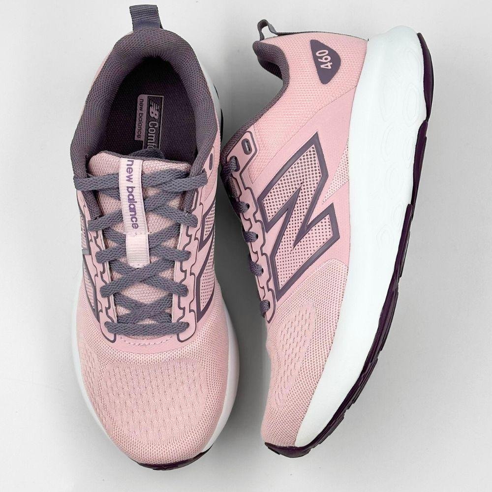 Tênis New Balance Esportivo com Cadarço Feminino Rosa 4