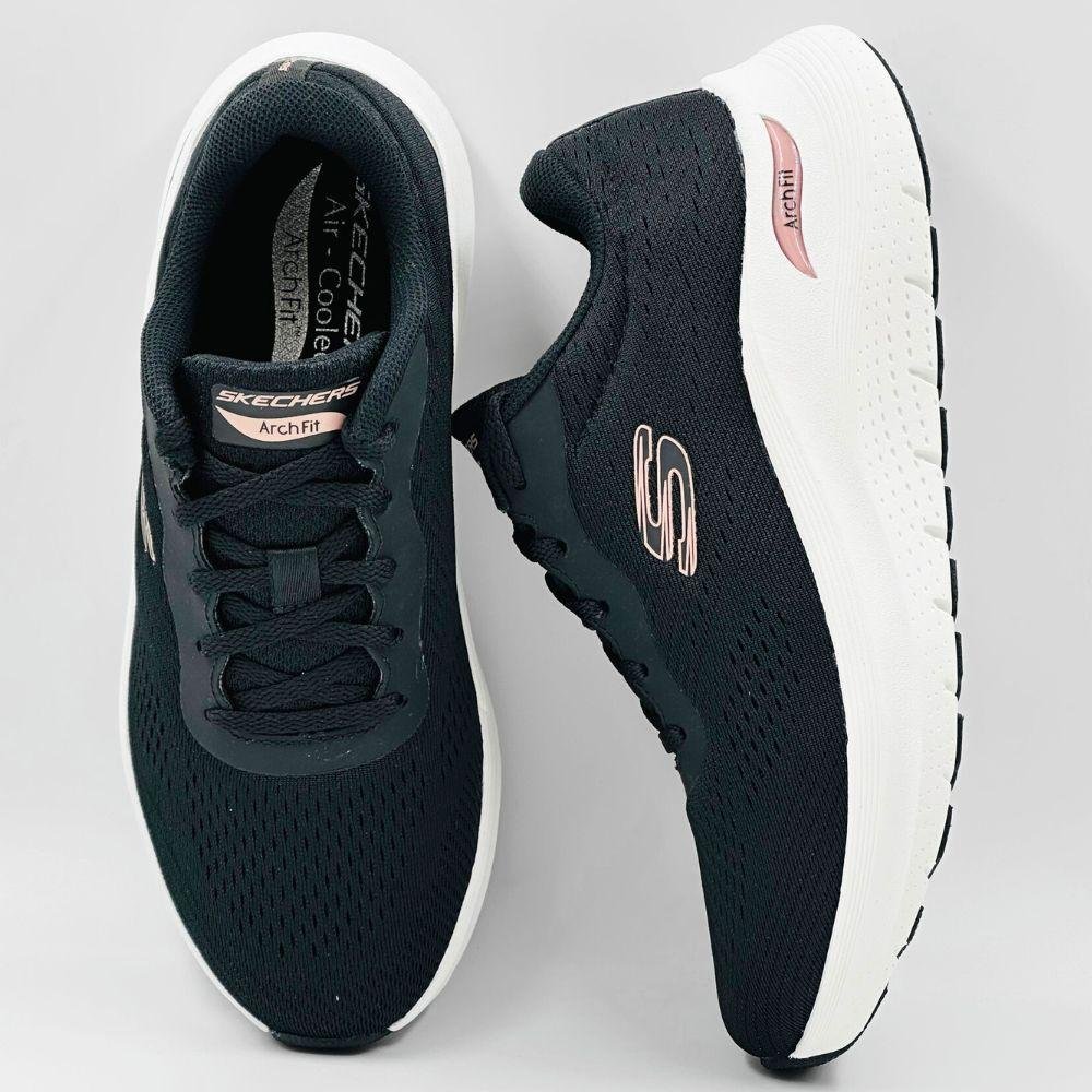 Tênis Skechers Esportivo Arch Fit  2.0 Feminino Preto/Branco 5