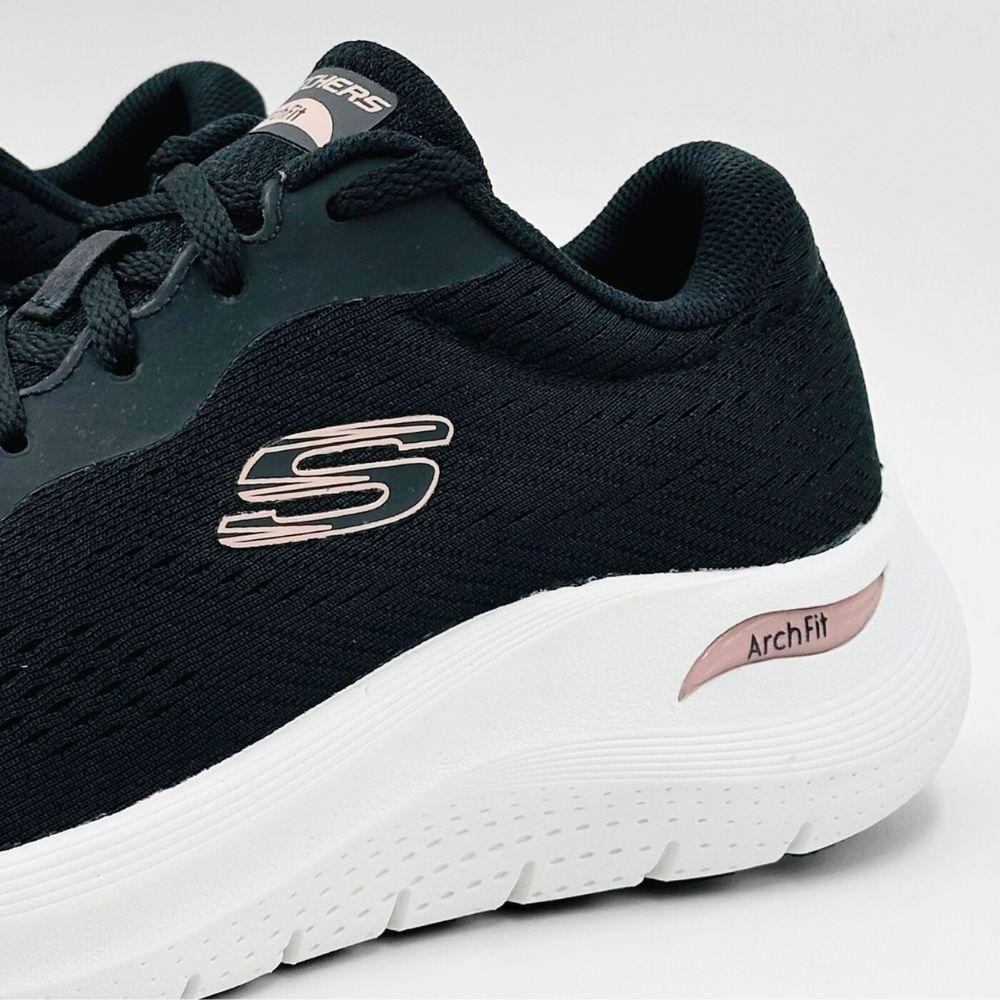 Tênis Skechers Esportivo Arch Fit  2.0 Feminino Preto/Branco 3